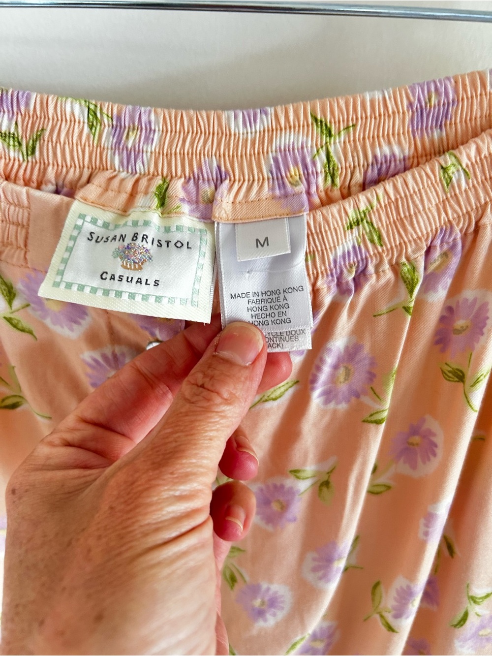Vintage pastel floral midi skirt - Picture 4 of 6